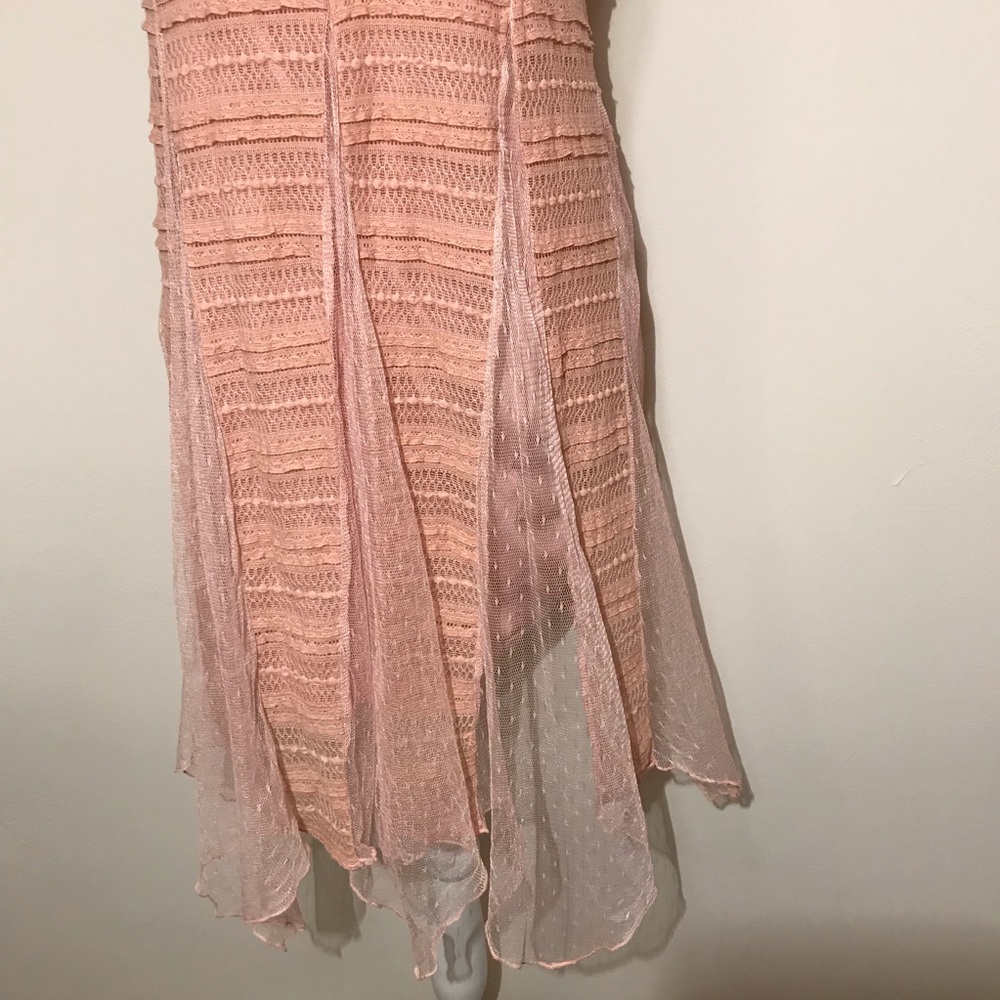 Ryu Lace Dress Sleeveless Dusty Pink Medium - Picture 5 of 11